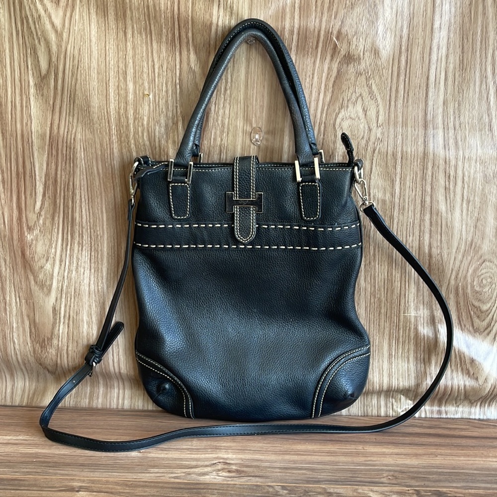 Pre-owned Messenger GENUINE LEATHER Womens Sling Crossbody Handbag Tote